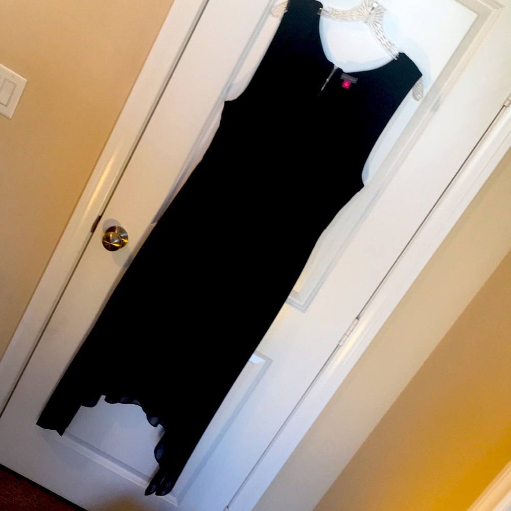 Black Vince Camuto Sharktail Dress